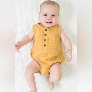 Bowie Muslin Bubble Romper